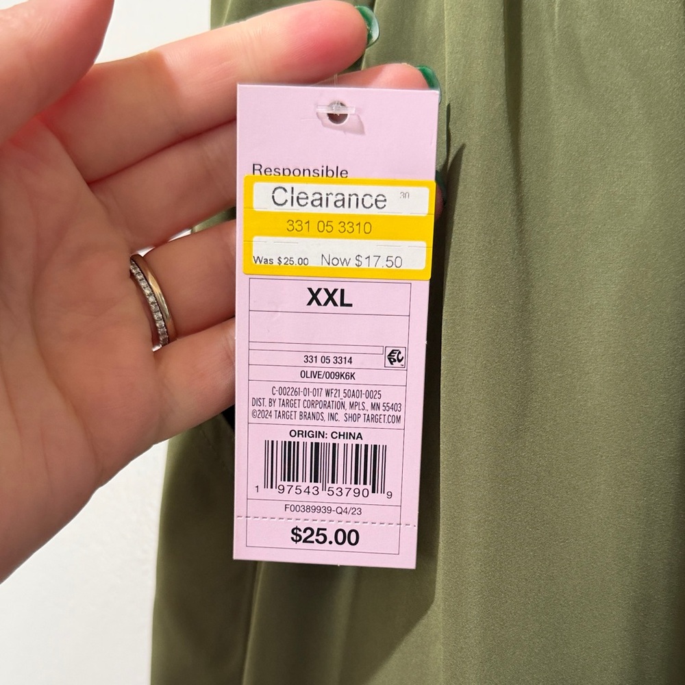 Wild Fable Army Green Midi Skirt - Picture 7 of 9